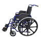 Sedia a rotelle per anziani| Carrozzina disabili | Braccioli e pedane ribaltabili| Acciaio | Blu | Giralda | Mobiclinic - Foto 2