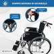 Sedia a rotelle | Alluminio | Pieghevole | Con freni | Braccioli e poggiapiedi | Ultraleggera | Palacio | Mobiclinic - Foto 3
