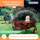 Carrello trasporto giardino spiaggia |Maniglia regolabile |94x56,5x77cm|Pieghevole |Ruote larghe 360° | Duna Pro Plus|Mobiclinic - Foto 7