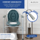 Sedia WC | Con copertura | Altezza regolabile | Braccioli | Piedini antiscivolo | Arroyo | Mobiclinic - Foto 8
