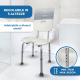 Sedia da bagno | Altezza regolabile | Schienale | Seduta a U | Marisma | Mobiclinic - Foto 5