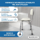 Sedia da bagno | Altezza regolabile | Schienale | Seduta a U | Marisma | Mobiclinic - Foto 6