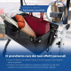 Deambulatore pieghevole per anziani in alluminio | Monocomando | Borsa e cesto| 4 ruote | Luce | Bianco | Olimpo | Mobiclinic - Foto 5