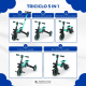 Triciclo 5 in 1 | Convertibile | Regolabile | Max 25 kg | Leggero | 1,5-5 anni | Blu | Chase | Mobiclinic - Foto 2