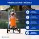 Triciclo 5 in 1 | Convertibile | Regolabile | Max 25 kg | Leggero | 1,5-5 anni | Giallo | Chase | Mobiclinic - Foto 6