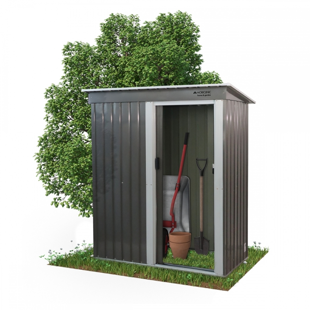 Capannone da giardino, deposito, tetto spiovente, porta scorrevole, bloccabile, robusto, nomi, mobiclinic