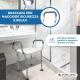 Sgabello doccia regolabile | Alluminio | PVC | Altezza regolabile | Braccioli | Acueducto | Mobiclinic - Foto 7