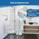 Sedia da bagno | Altezza regolabile | Alluminio | Schienale | Olivo | Mobiclinic - Foto 3