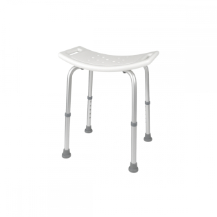 Sgabello doccia | Accessori bagno | Regolabile in altezza | Seduta extra-comoda| Gommini antiscivolo | San Fermín | Mobiclinic