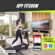 Tapis roulant piegante|Altoparlante Bluetooth |12km/h|Sistema elevazione|App Schermo LCD 139x62x114|Silenzioso|ETNA |Mobiclinic - Foto 4