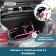 Girello per anziani | Pieghevole| Alluminio| Freni | Seduta e schienale | 4 ruote | Rosa| Escorial | Mobiclinic - Foto 4