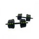 Coppia di manubri 20 kg | Regolabili | 4 in 1 | Attacco kettlebell | Barra di collegamento | Portatile | Mobimax | Mobiclinic - Foto 4