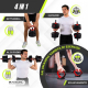 Coppia di manubri 20 kg | Regolabili | 4 in 1 | Attacco kettlebell | Barra di collegamento | Portatile | Mobimax | Mobiclinic - Foto 4