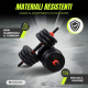 Coppia di manubri 20 kg | Regolabili | 4 in 1 | Attacco kettlebell | Barra di collegamento | Portatile | Mobimax | Mobiclinic - Foto 6