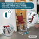 Sedia a rotelle da transito | Pieghevole | Alluminio | Freni sull'impugnatura | Quadri scozzesi | Neptuno | Mobiclinic - Foto 7