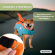 Giubbotto di salvataggio per cani | Imbragatura regolabile | Guinzaglio ad anello | Maniglia | Pinna | Sharky | L | Mobiclinic - Foto 16