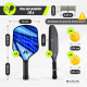 Set da pickleball | 4 racchette | 4 palline | Rete con ruote | Borsa per il trasporto | Grip antiscivolo | Mobiall | Mobiclinic - Foto 2