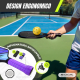 Set da pickleball | 4 racchette | 4 palline | Rete con ruote | Borsa per il trasporto | Grip antiscivolo | Mobiall | Mobiclinic - Foto 4
