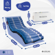 Materasso antidecubito ad aria| Con compressore | Varie larghezze| 17 celle | TPU Nylon| Blu| Mobi 3 | Mobiclinic - Foto 6
