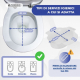 Bidet portatile | Agganciabile al WC | Uso domestico e clinico | Fino a 4 litri | Stabile | Plastica | Hana | Mobiclinic - Foto 4