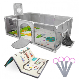 Parco giochi per bambini | Tappeto | 128x233cm | Anelli |...