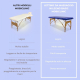 Lettino da massaggio | Legno | Portatile| 180x60 cm| Massaggio| Blu |CM-01 BASIC| Mobiclinic - Foto 4