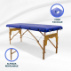 Lettino da massaggio | Legno | Portatile| 180x60 cm| Massaggio| Blu |CM-01 BASIC| Mobiclinic - Foto 5