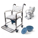Sedile per doccia con comoda | Comoda rimovibile da 4,3 litri | Poggiapiedi e braccioli | Ruote con freni | Rope | Mobiclinic - Foto 1
