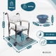 Sedile per doccia con comoda | Comoda rimovibile da 4,3 litri | Poggiapiedi e braccioli | Ruote con freni | Rope | Mobiclinic - Foto 2