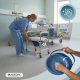 Sedile per doccia con comoda | Comoda rimovibile da 4,3 litri | Poggiapiedi e braccioli | Ruote con freni | Rope | Mobiclinic - Foto 6