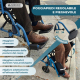 Sedia a rotelle pieghevole | Manuale | Acciaio | Poggiapiedi pieghevoli | Doppi freni | Sedile imbottito | Faraón | Mobiclinic - Foto 5