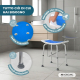 Sgabello da bagno | Seduta con cuscinetto in EVA | Altezza regolabile | Piedini antiscivolo | Alluminio | Santana | Mobiclinic - Foto 4