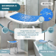 Sgabello da bagno | Seduta con cuscinetto in EVA | Altezza regolabile | Piedini antiscivolo | Alluminio | Santana | Mobiclinic - Foto 6