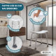 Sgabello doccia | Accessori bagno | Regolabile in altezza | Seduta extra-comoda| Gommini antiscivolo | San Fermín | Mobiclinic - Foto 4