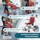 Sedia a rotelle da transito | Pieghevole | Alluminio | Freni sull'impugnatura | Quadri scozzesi | Neptuno | Mobiclinic - Foto 4