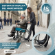 Sedia a rotelle| Pieghevole | Ruote grandi | Leggera | Ortopedica | Acciaio | Nero | Alcázar | Mobiclinic - Foto 5