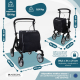 Deambulatore pieghevole | Carrello della spesa | Sistema frenante | Altezza regolabile | Borsa XXL | Formen | Mobiclinic - Foto 2