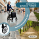 Deambulatore pieghevole | Carrello della spesa | Sistema frenante | Altezza regolabile | Borsa XXL | Formen | Mobiclinic - Foto 8