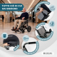 Sedia a rotelle elettrica | Pieghevole | 2 modalità di guida | Freno intelligente | Autonomia 20 km | 130W | Dona | Mobiclinic - Foto 3