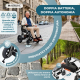 Sedia a rotelle elettrica | Pieghevole | 2 modalità di guida | Freno intelligente | Autonomia 20 km | 130W | Dona | Mobiclinic - Foto 5