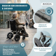 Sedia a rotelle elettrica | Pieghevole | 2 modalità di guida | Freno intelligente | Autonomia 20 km | 130W | Dona | Mobiclinic - Foto 8
