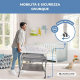 Bagnetto fasciatoio|3 in 1|Piegabile|Altezza regolabile|Ruote con freno|Controllo della temperatura|Trendy|Mobiclinic - Foto 7
