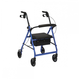 Deambulatore rollator | Pieghevole |Con ruote e freni |...