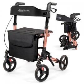 Deambulatore pieghevole | Alluminio | Fino a 136kg | freno a...