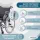 Sedia a rotelle | Telaio regolabile | Sgancio rapido | Antiribaltamento | Ruote pneumatiche | Alluminio | Trevi | Mobiclinic - Foto 4
