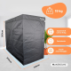 Tenda coltivazione | Impermeabile | Nero| Nylon | Carico massimo 28 kg | Fondo rimovibile | Barre sostegno |Growbox | Mobiclinic - Foto 6