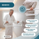 Maniglione pieghevole per bagno | Porta carta igienica | Doppia barra | Fino a 250 kg | Ferro | Bianco | Robin | Mobiclinic - Foto 4