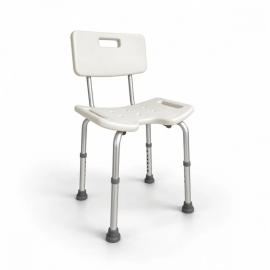 Sedia da bagno | Altezza regolabile | Schienale | Seduta a U |...