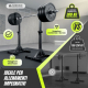 Porta pesi | Fino a 300 kg | Altezza regolabile | Supporti di sicurezza | Base antiscivolo | Ironrack | Mobiclinic - Foto 3