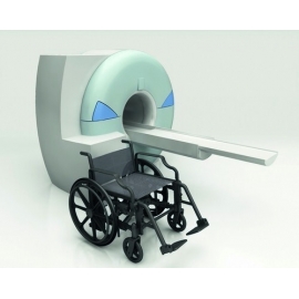Metalen gratis opvouwbare rolstoel voor röntgenfoto's (breedte 65 cm)